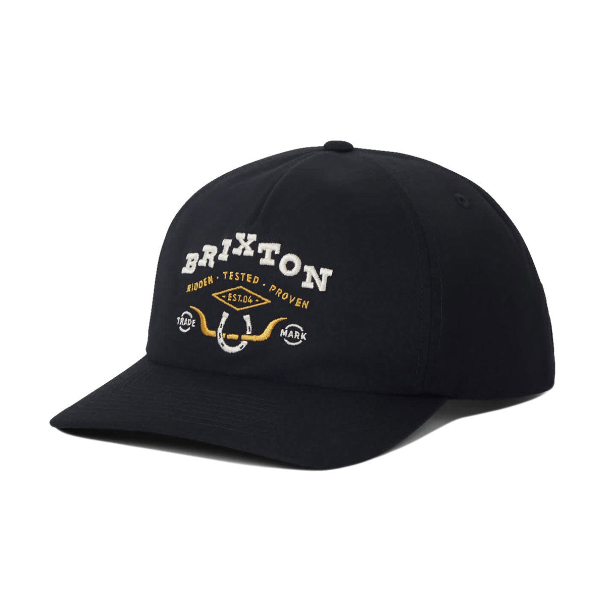 Brixton Beekman MP Snapback Hat - Black image 1