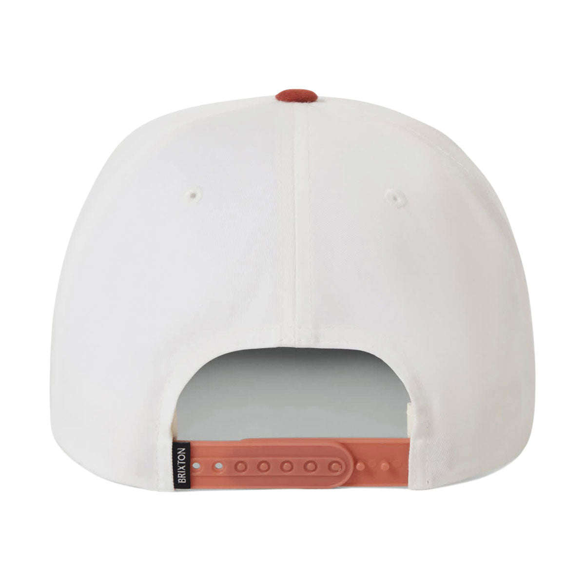 Brixton Beekman MP Snapback Hat - Off White/Rust image 2