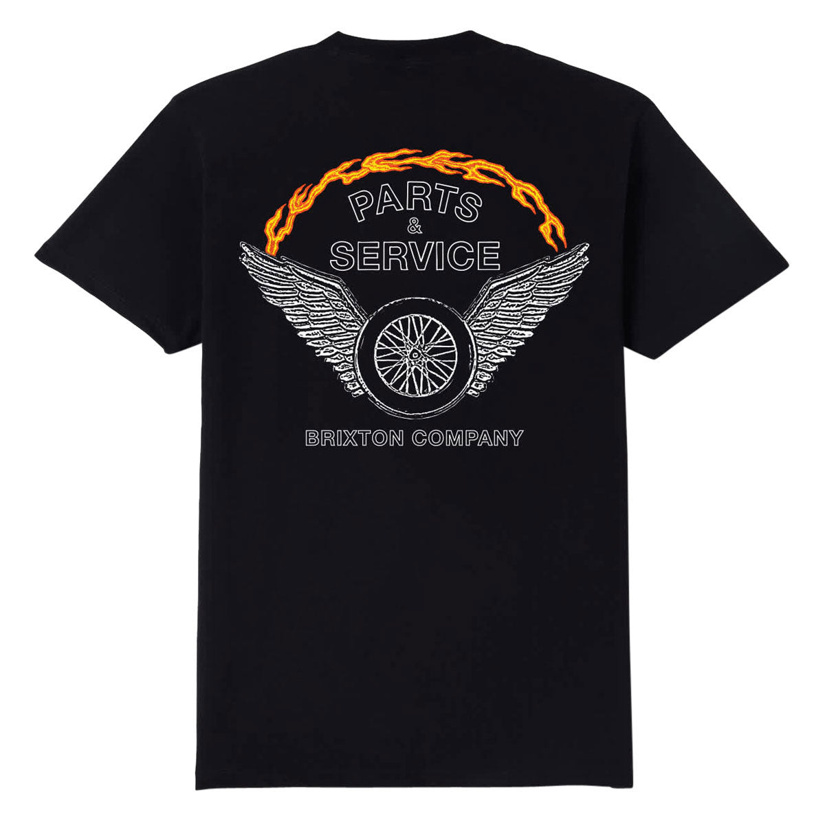 Brixton Leeway T-Shirt - Black Worn Wash image 1