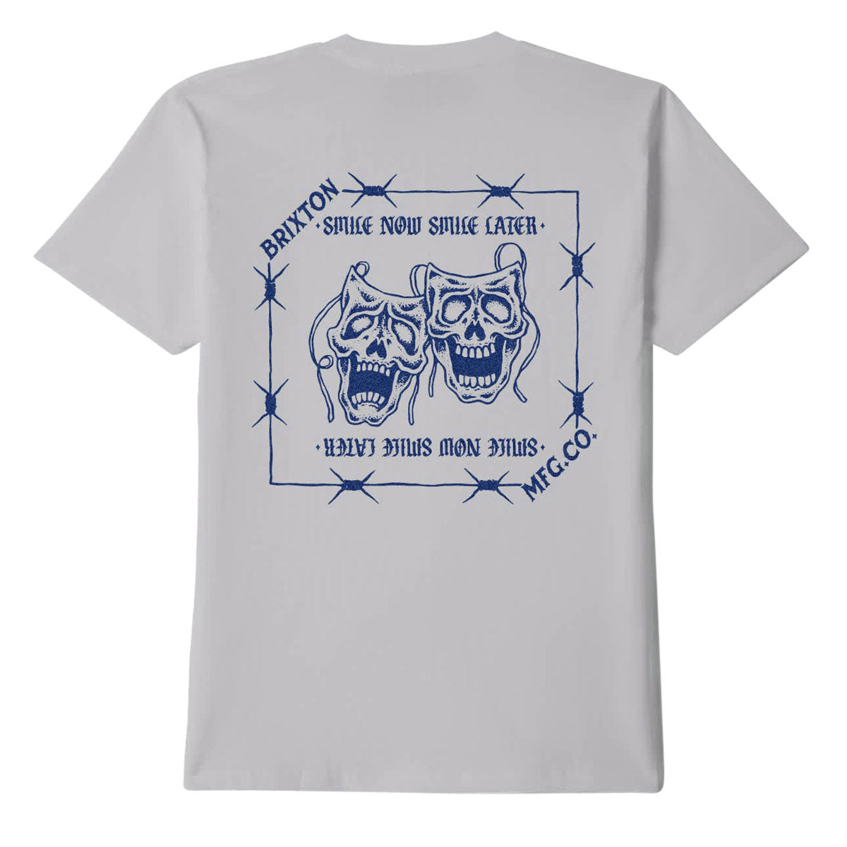 Brixton Smile Always T-Shirt - Pebble Stone Worn Wash image 1