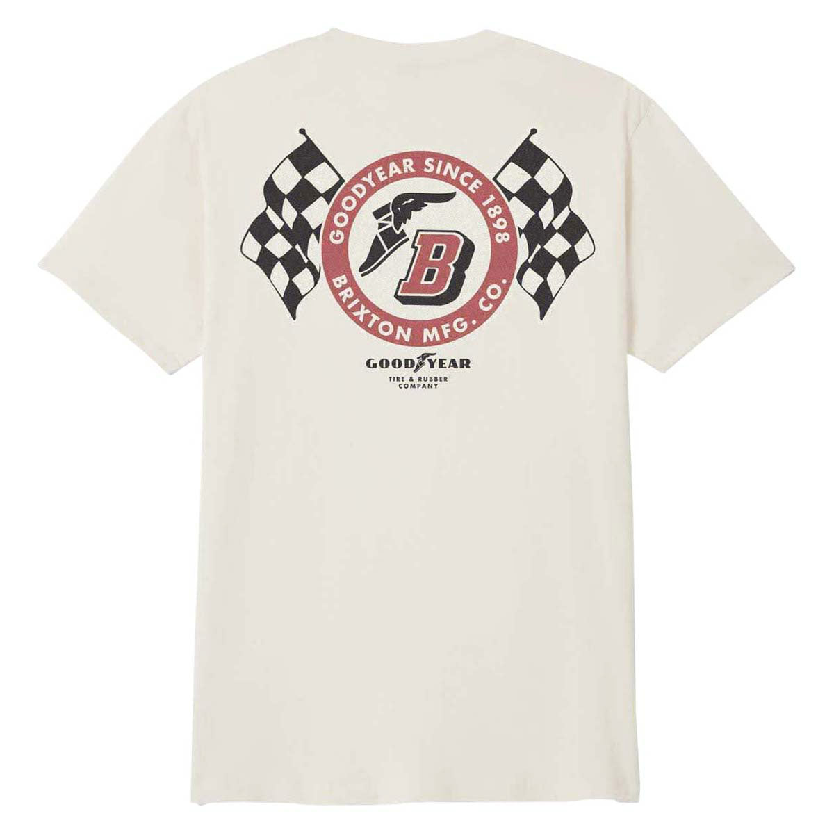 Brixton x Goodyear Speedway T-Shirt - Cream image 2