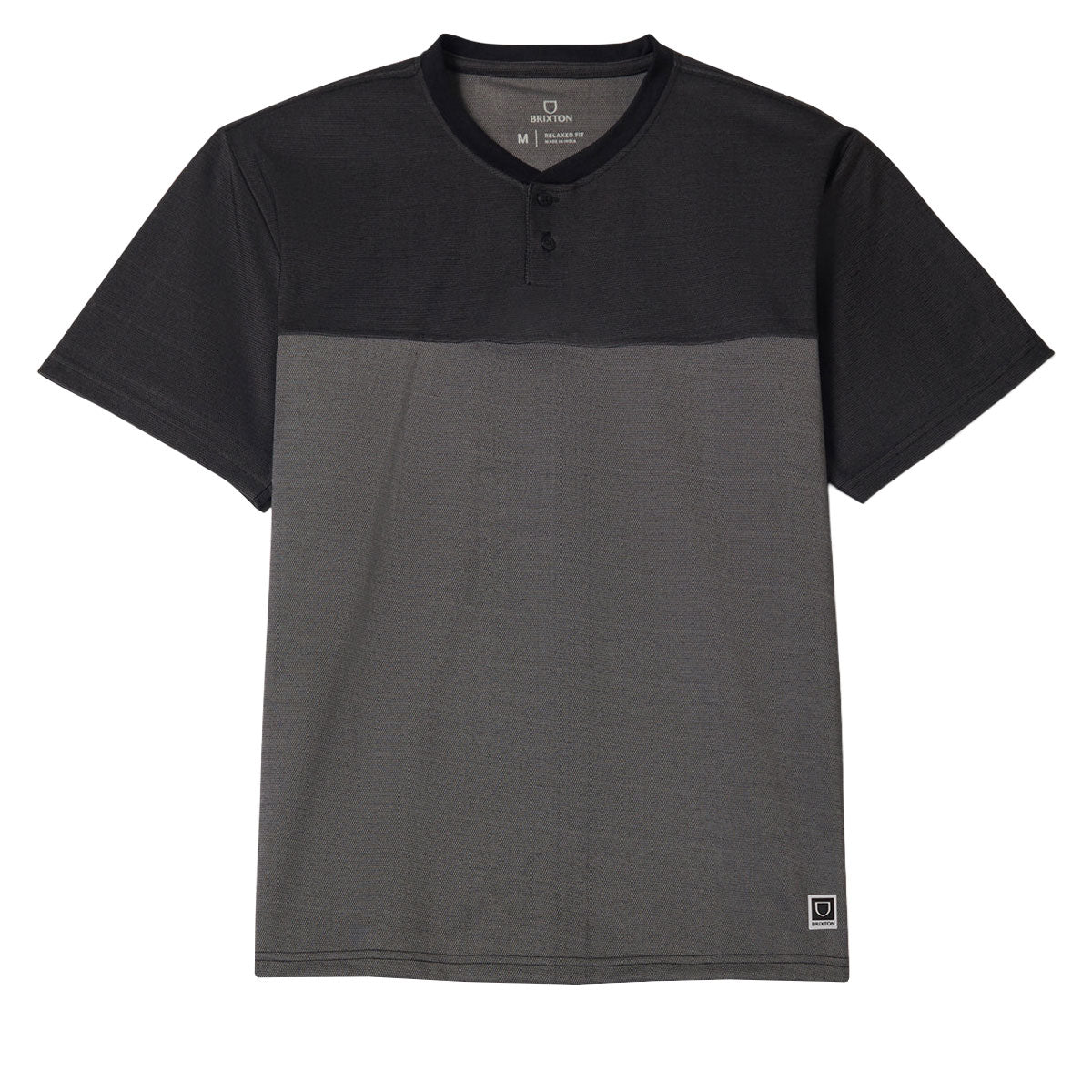 Brixton Journey Henley Shirt - Black image 1