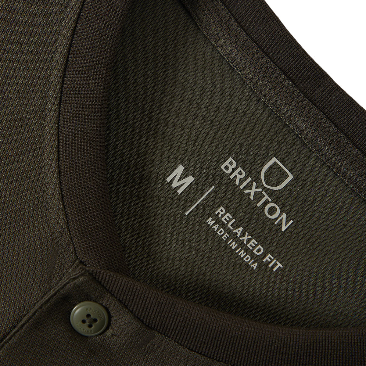 Brixton Journey Henley Shirt - Dark Olive image 4