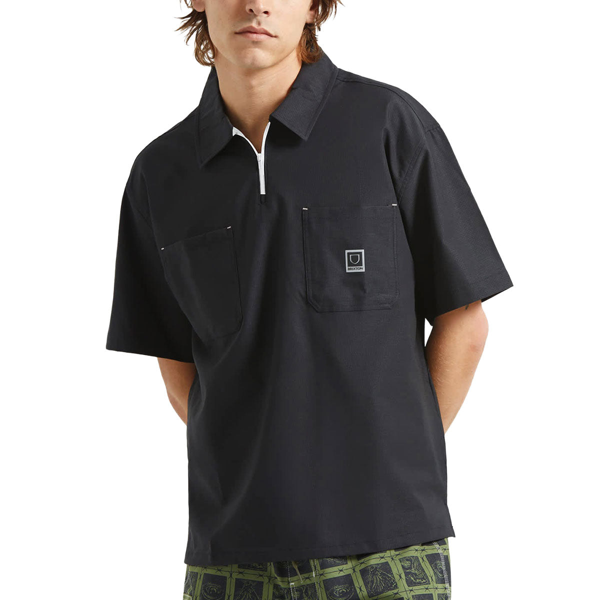 Brixton Journey Lightweight Shirt - Black image 2