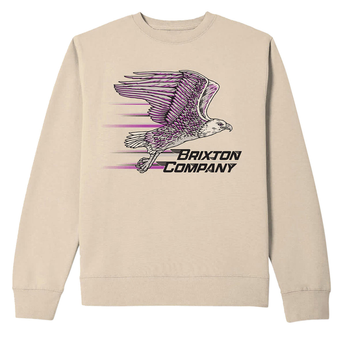 Brixton Free Crew Sweatshirt - Bone image 1