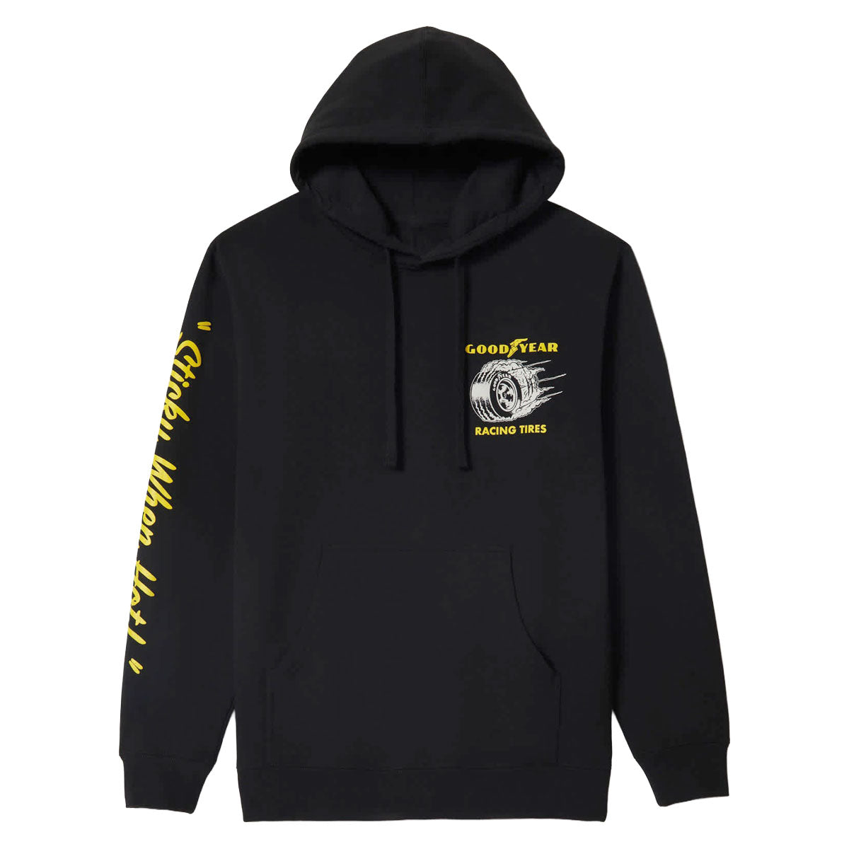 Brixton x Goodyear Cheater Slick Hoodie - Black image 1
