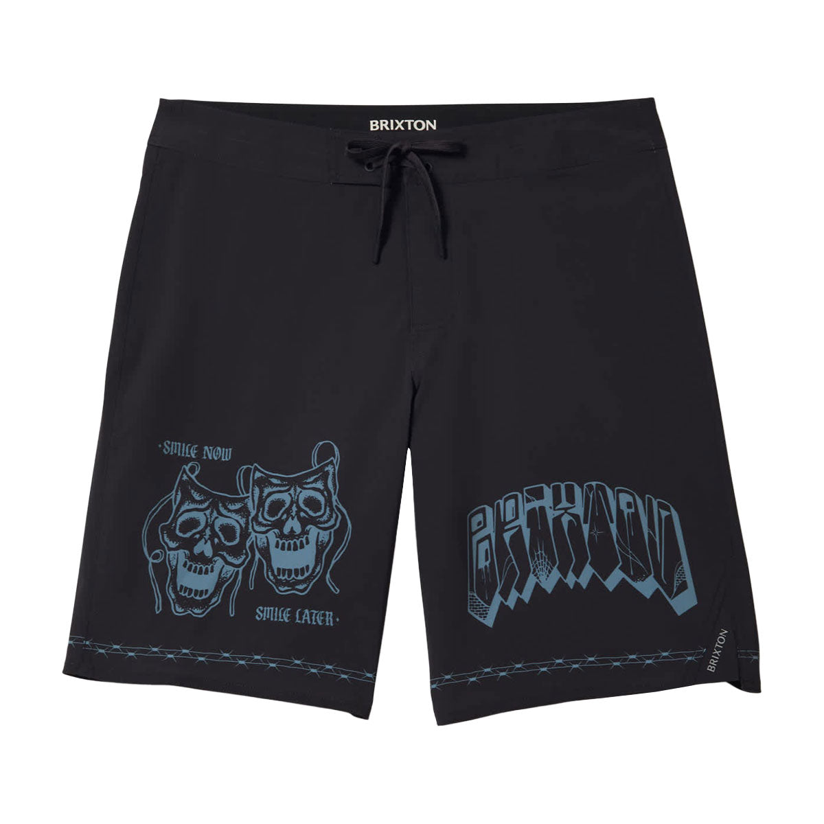 Brixton Blitz 21 Boardshorts - Black Masks image 1