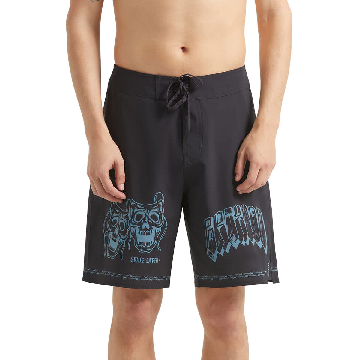 Brixton Blitz 21 Boardshorts - Black Masks image 3