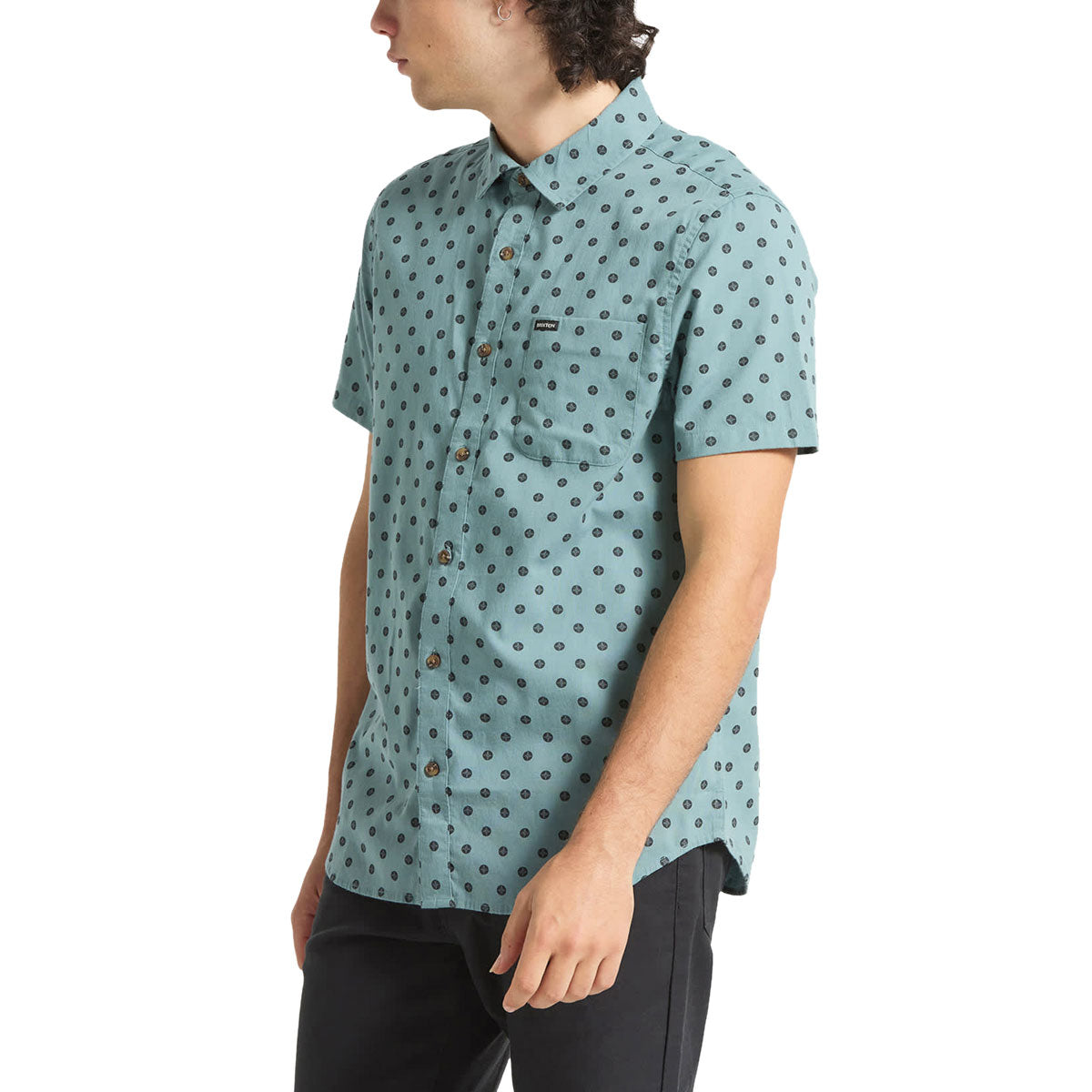 Brixton Charter Print Shirt - Micro Street Tile image 1