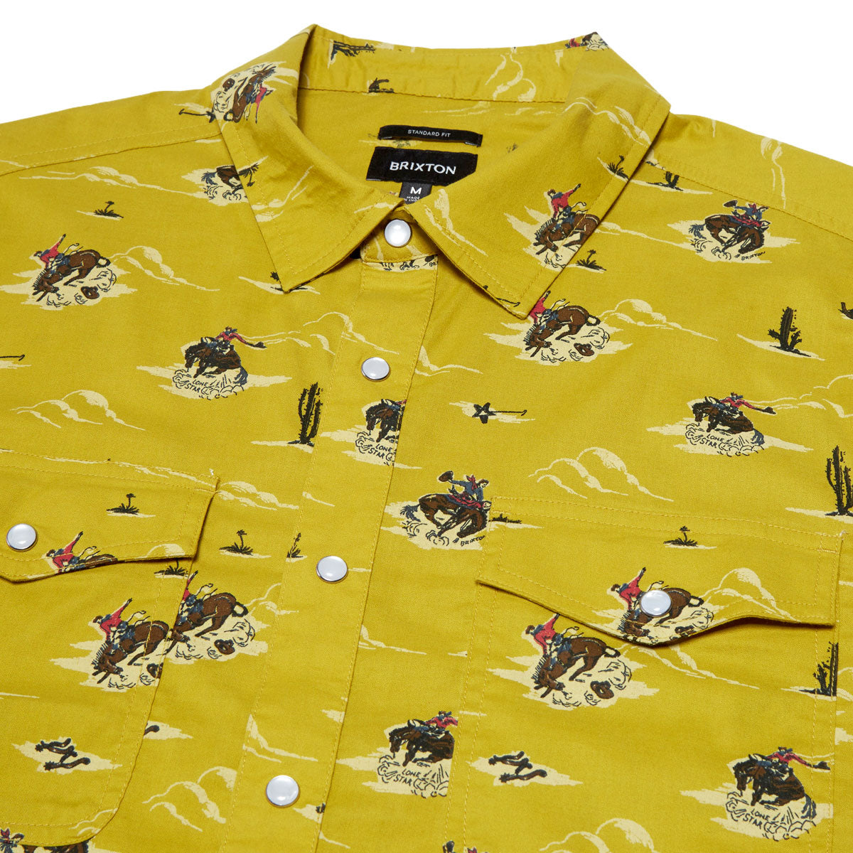 Brixton x Lone Star Shirt - Texas Gold image 2