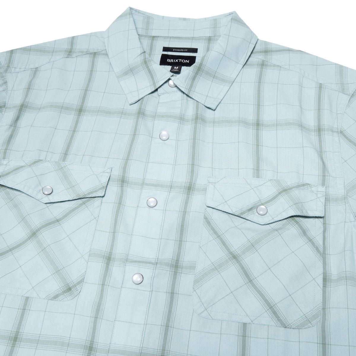 Brixton The Breezy Wayne Shirt - Seafoam Plaid image 2