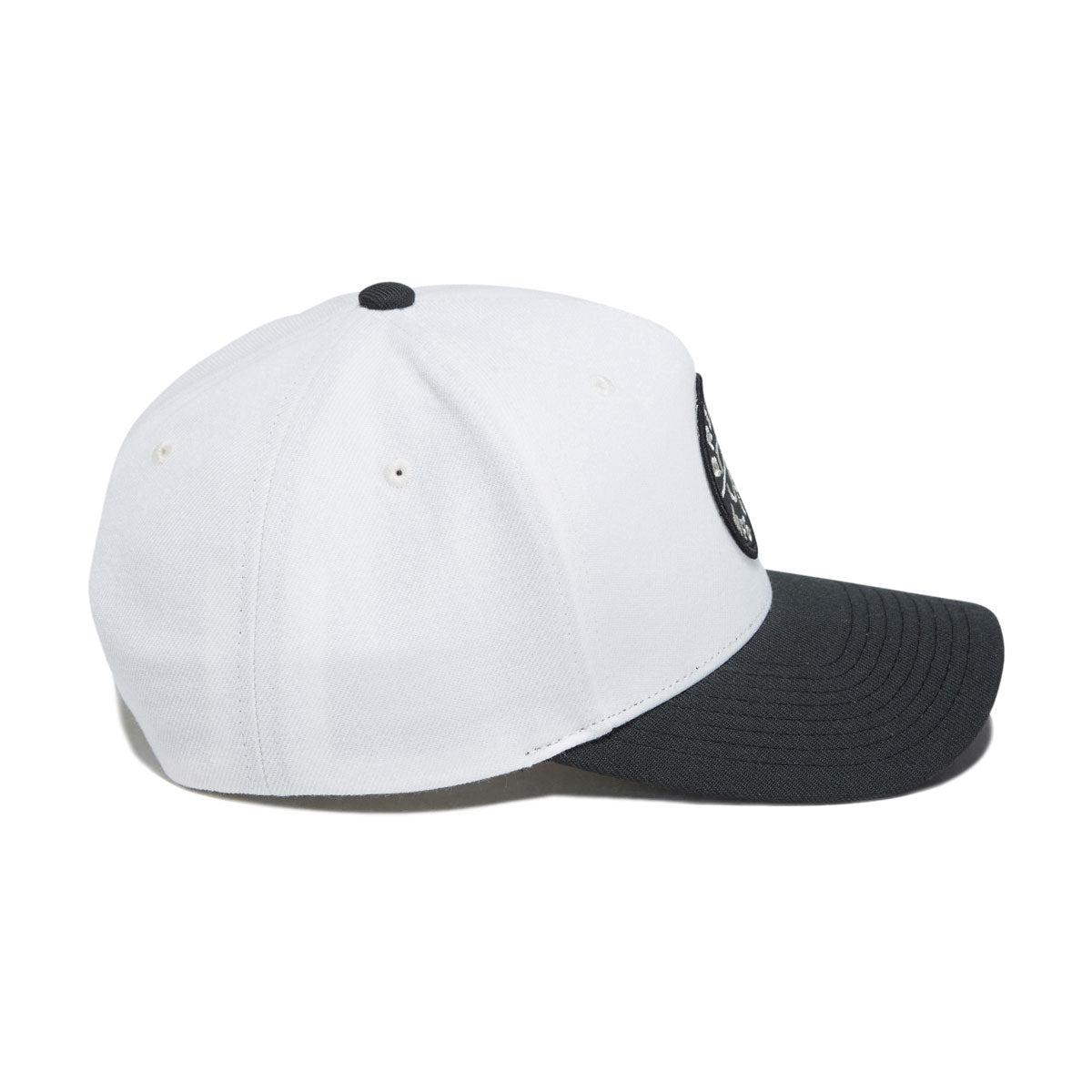 Brixton Crest C Mp Snapback Hat - Black/Off White image 3