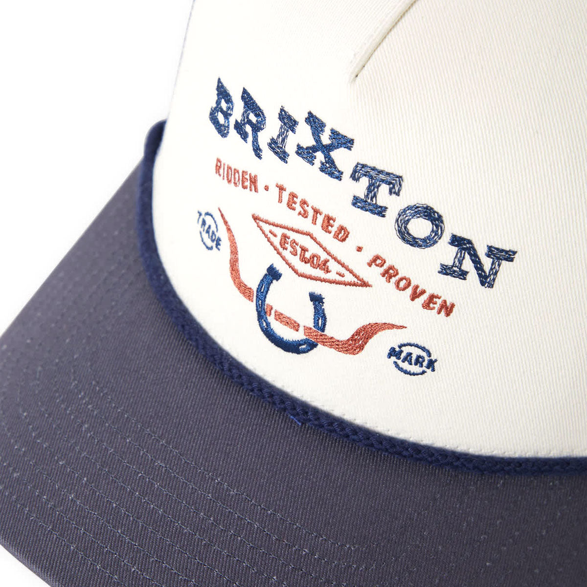 Brixton Beekman C Np Mp Trucker Hat - Off White/Navy image 3