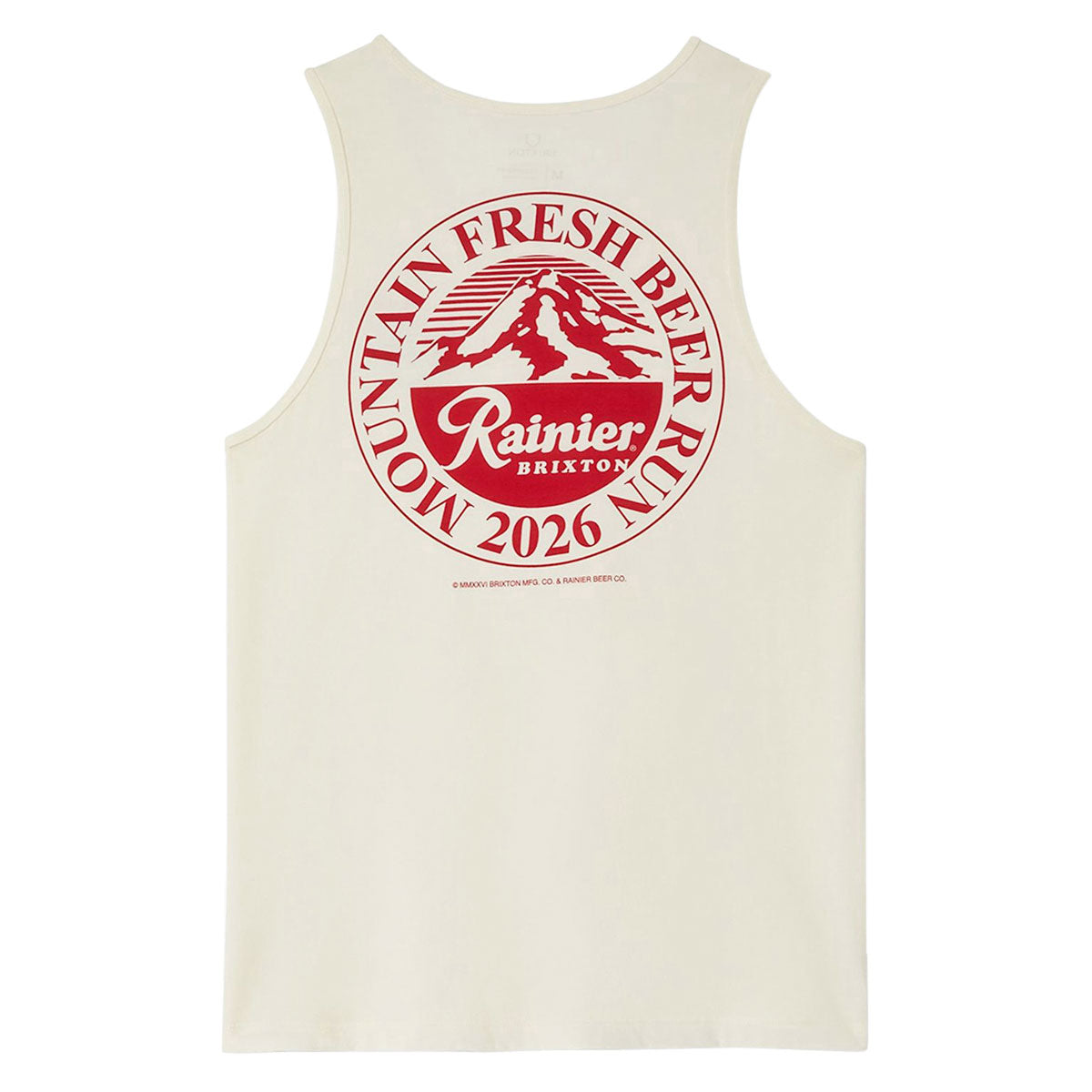 Brixton x Rainier Beer Run Tank Top - Natural image 1