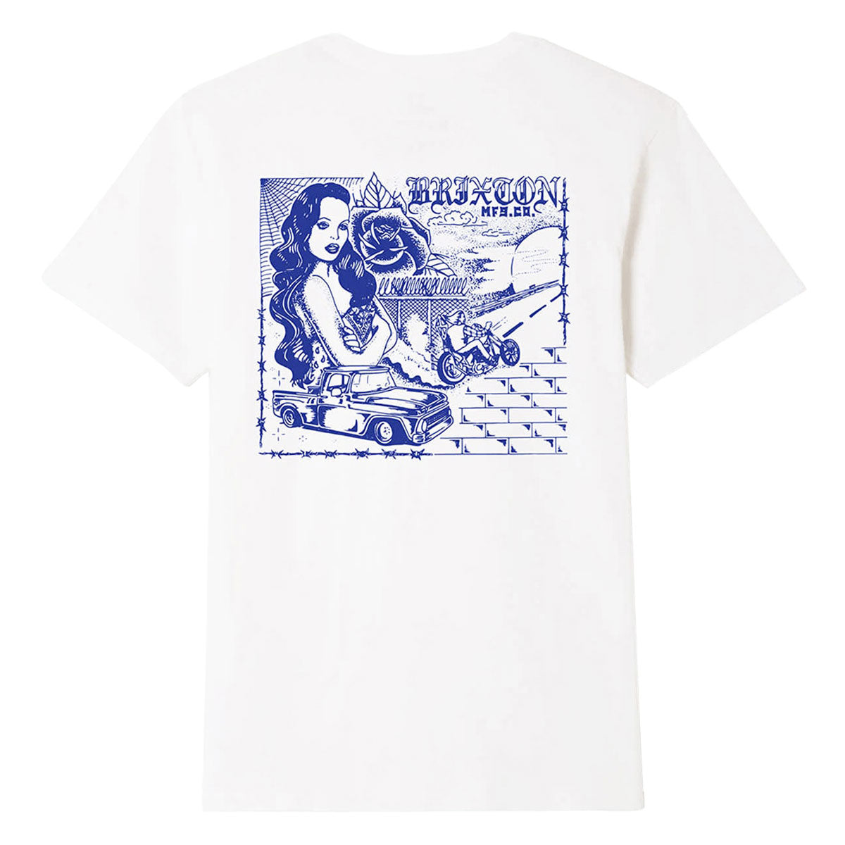 Brixton Cisco T-Shirt - White image 1