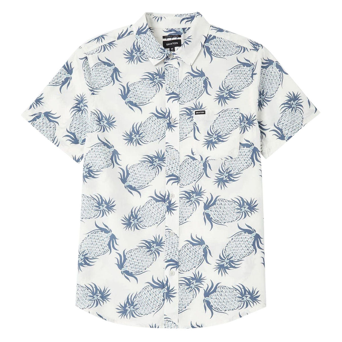 Brixton Charter Print Shirt - Off White Pineapple image 1