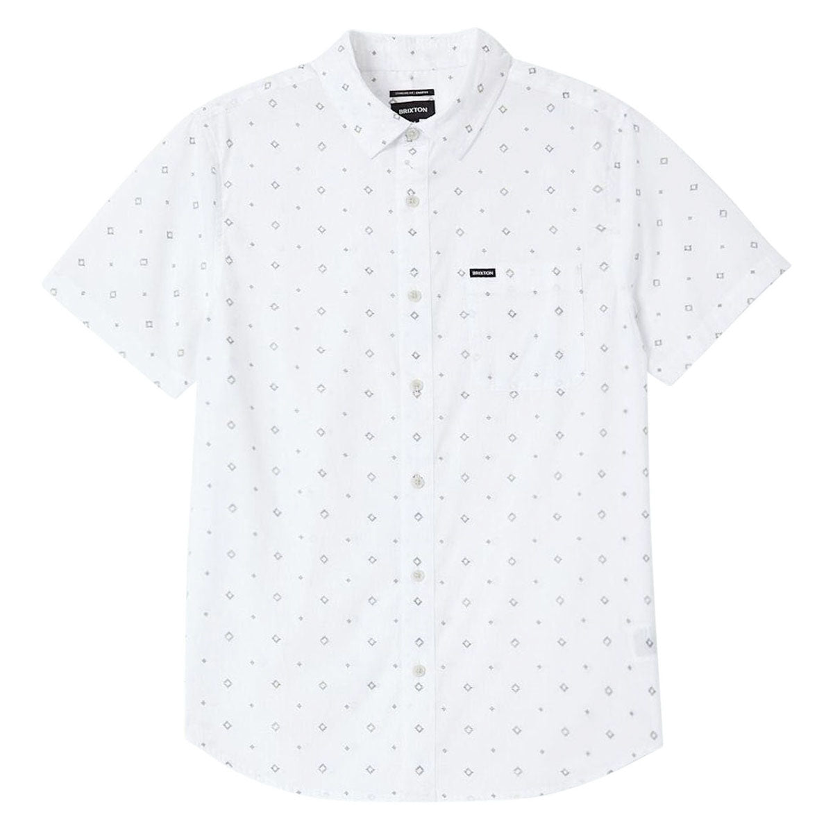 Brixton Charter Print Shirt - White/Geo image 1