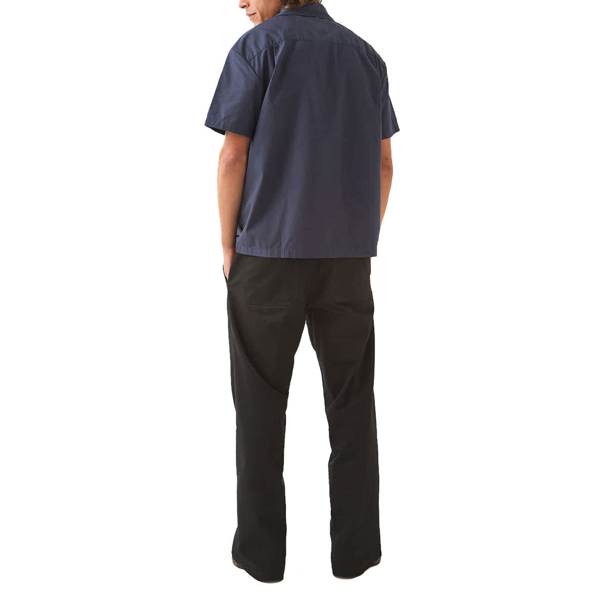 Brixton Trademark Woven Shirt - Washed Navy image 4