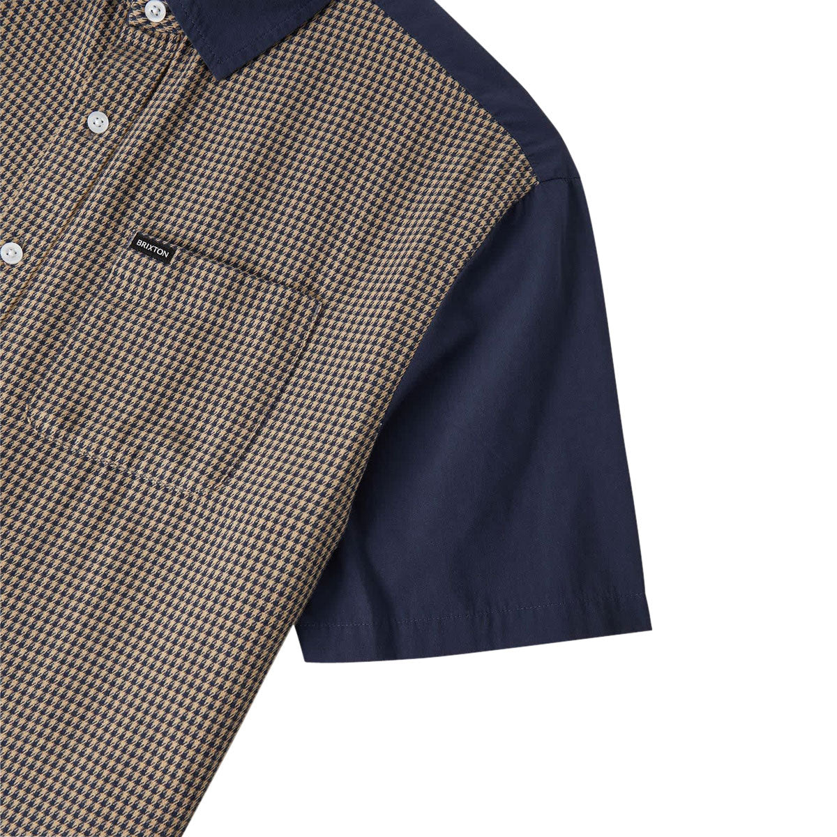 Brixton Cru Woven Shirt - Classic Navy Color Blocked image 5