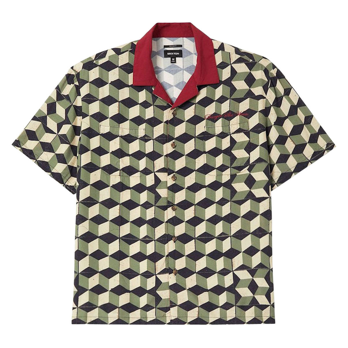 Brixton Burger She Wrote Shirt - Black/Green Tile image 1
