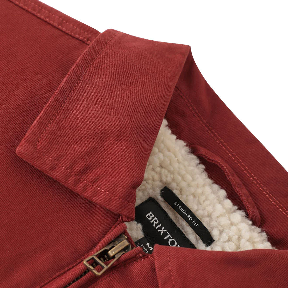 Brixton Mechanic Garage Zip Lined Jacket - Dark Brick image 5