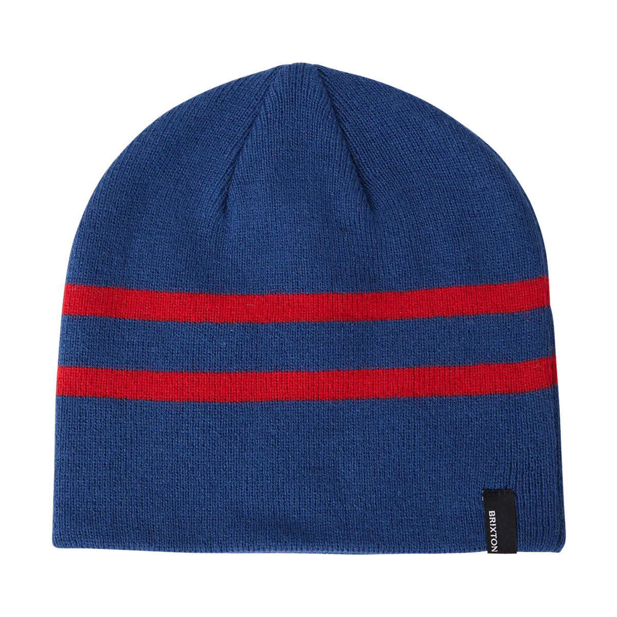 Brixton Skully Beanie - Navy/Red Stripe image 1