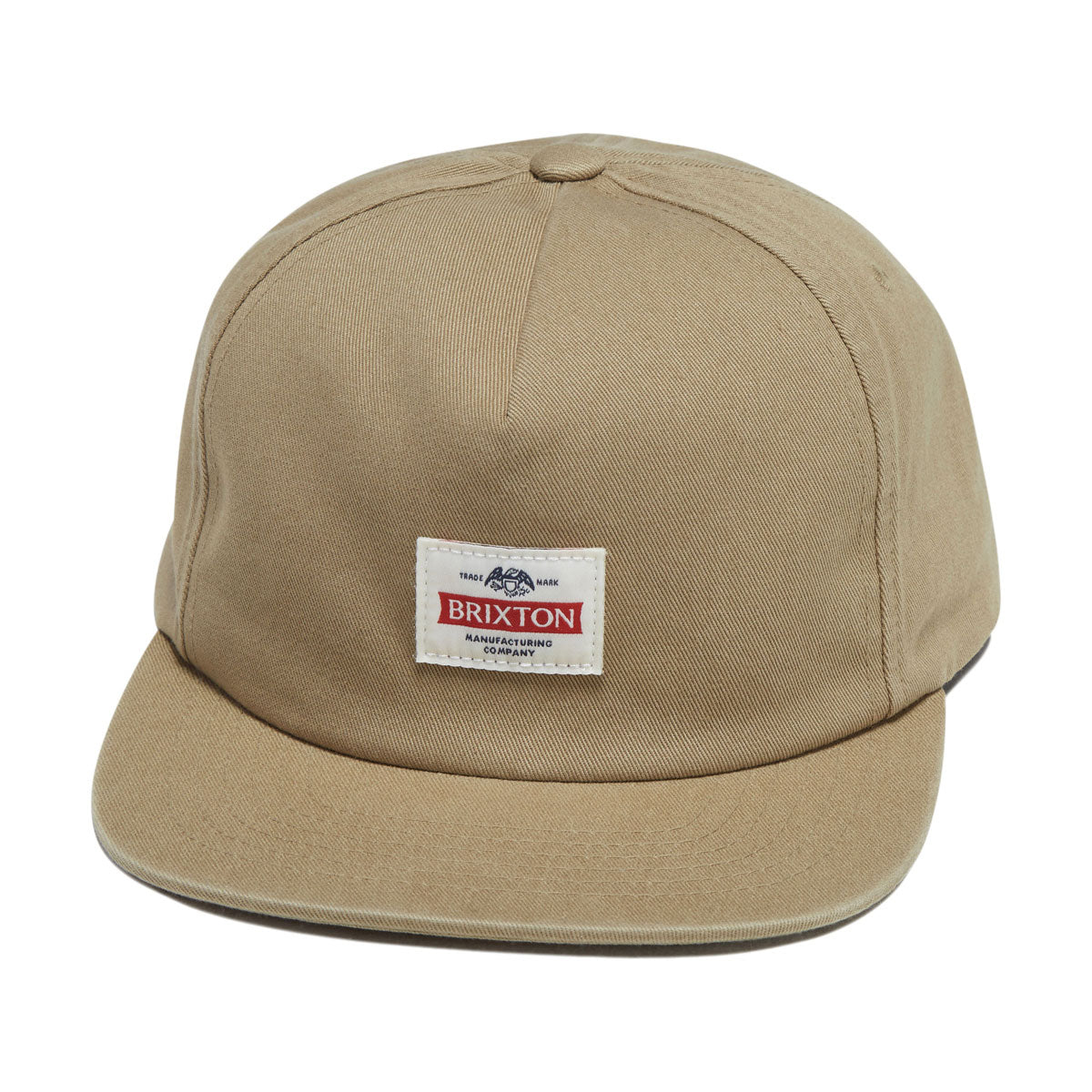 Brixton Trademark Snapback Hat - British Khaki image 1