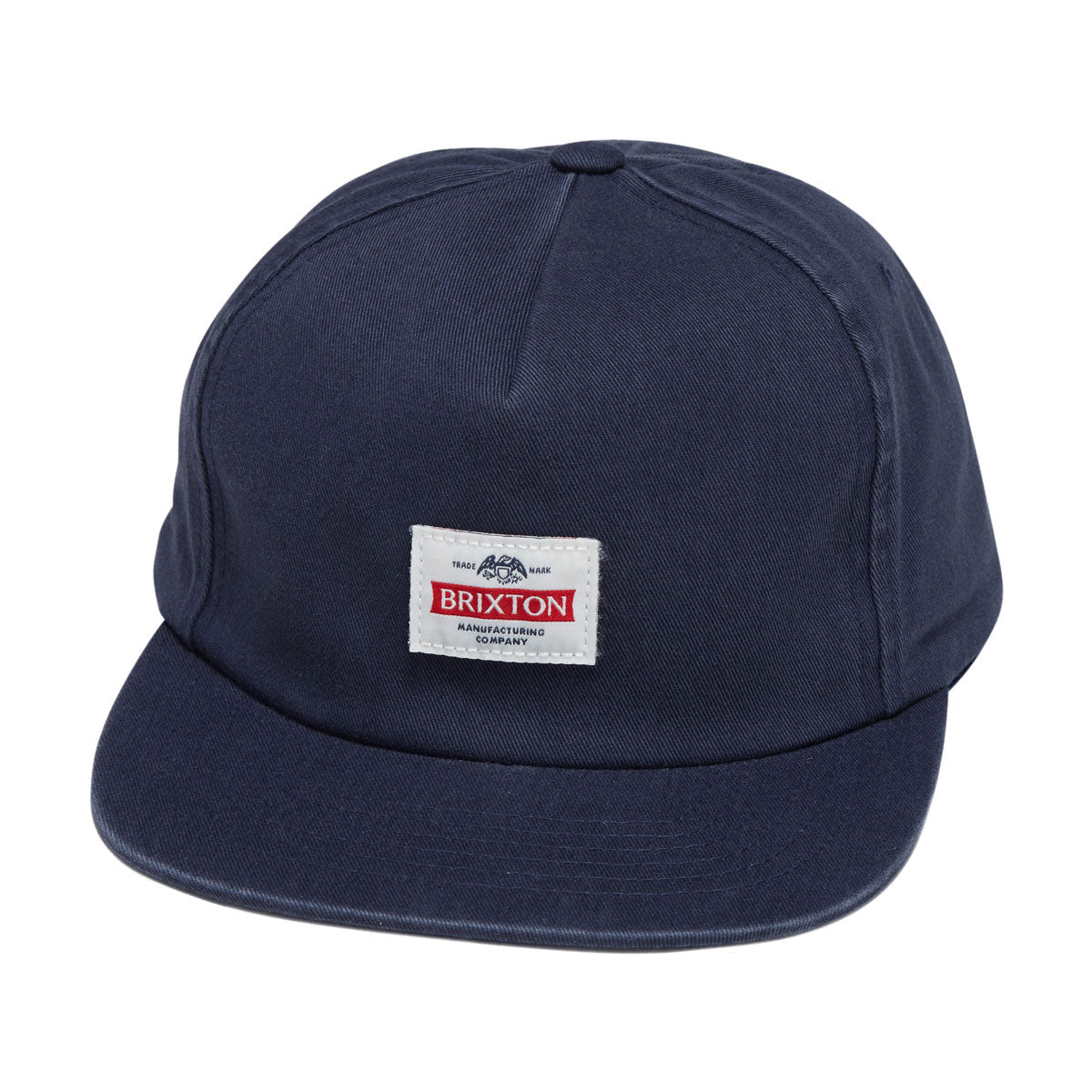 Brixton Trademark Snapback Hat - Washed Navy image 1