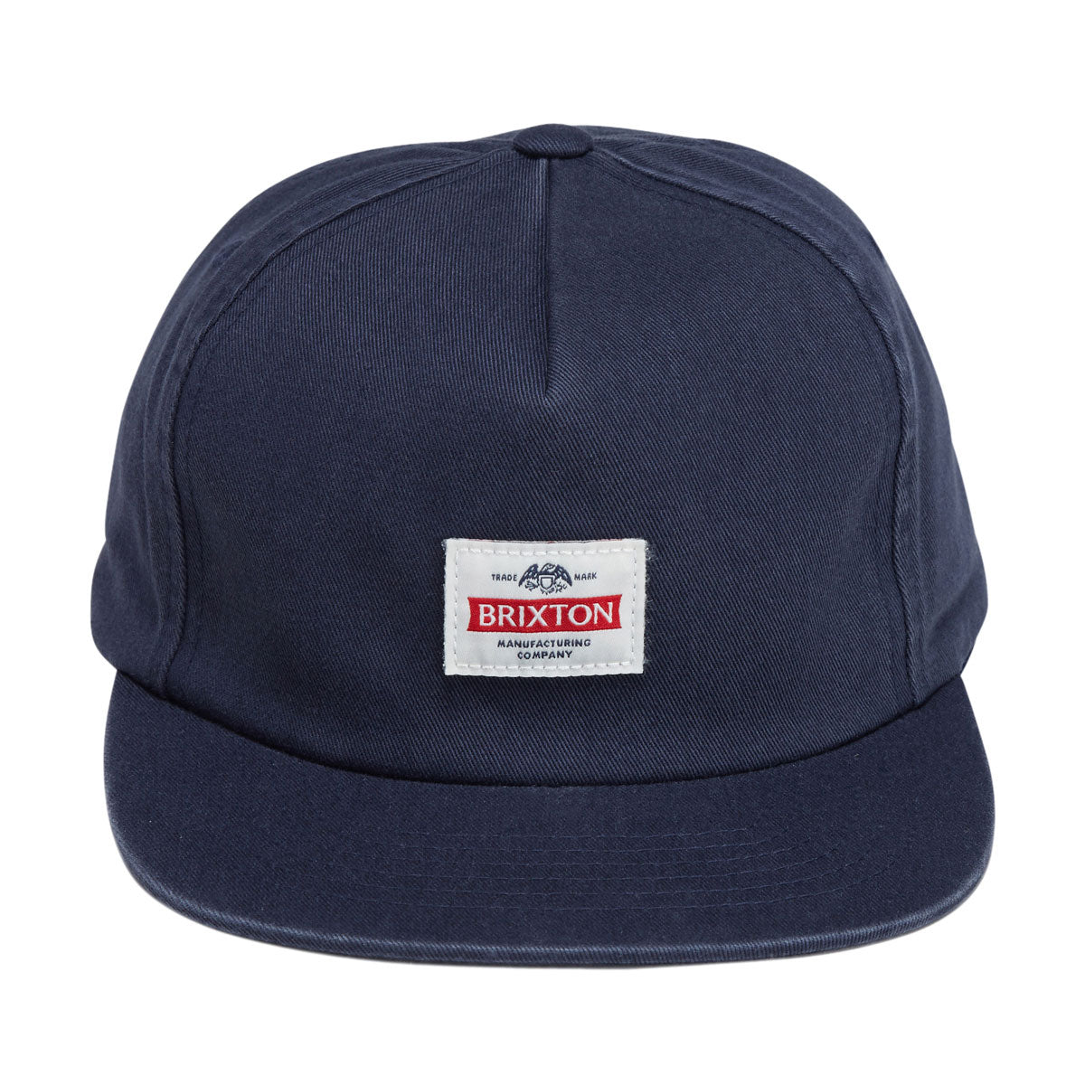 Brixton Trademark Snapback Hat - Washed Navy image 5