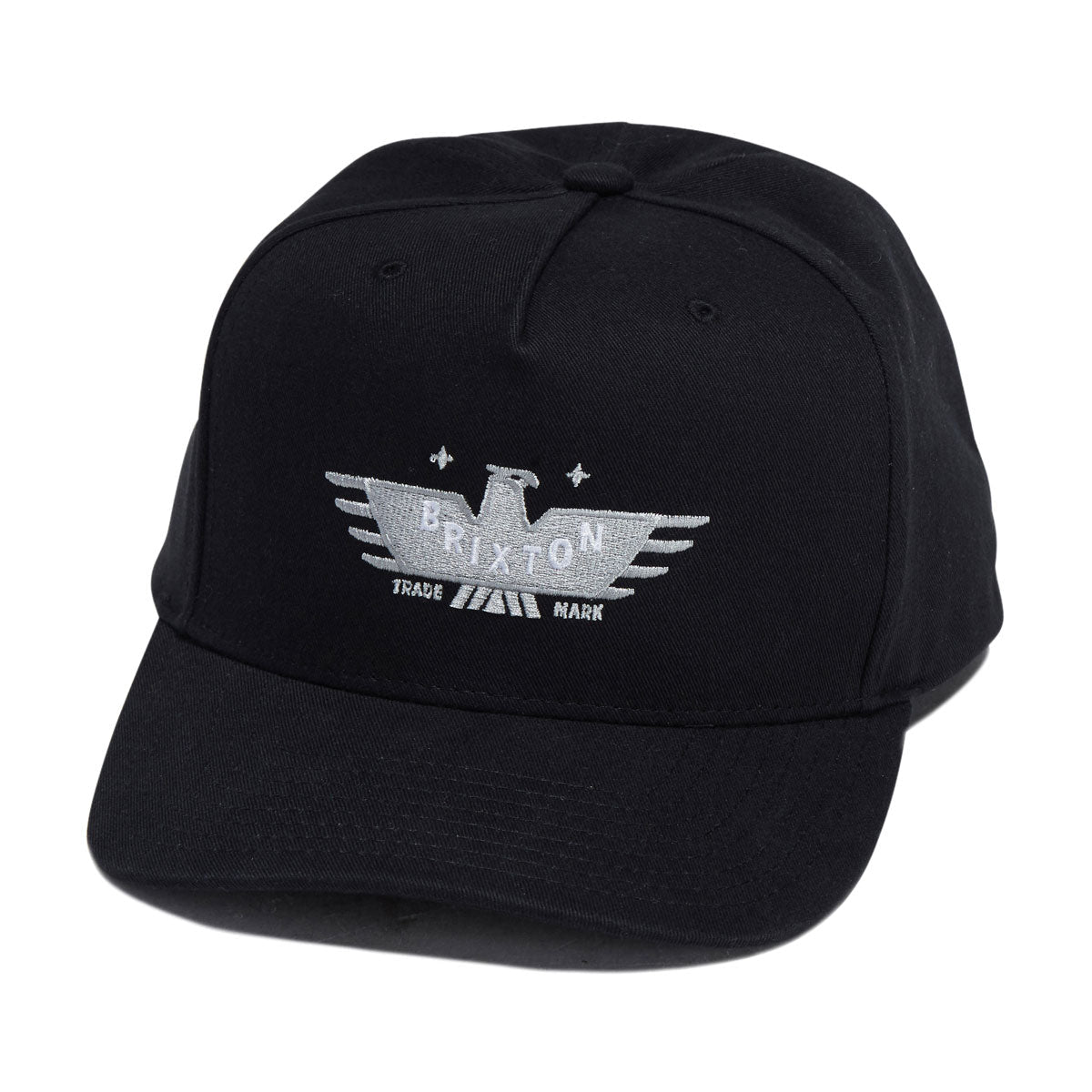 Brixton Ewing Snapback Hat - Black image 1