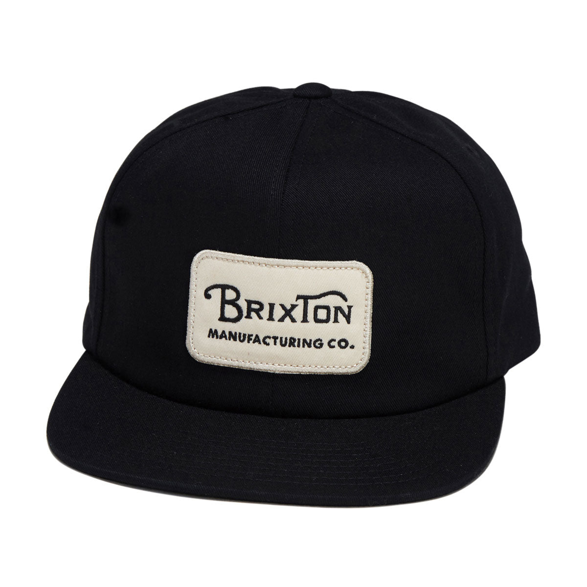 Brixton Grade Snapback Hat - Black/Off White image 1
