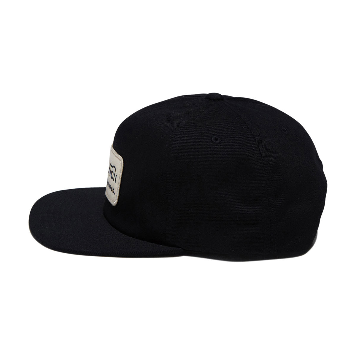 Brixton Grade Snapback Hat - Black/Off White image 3