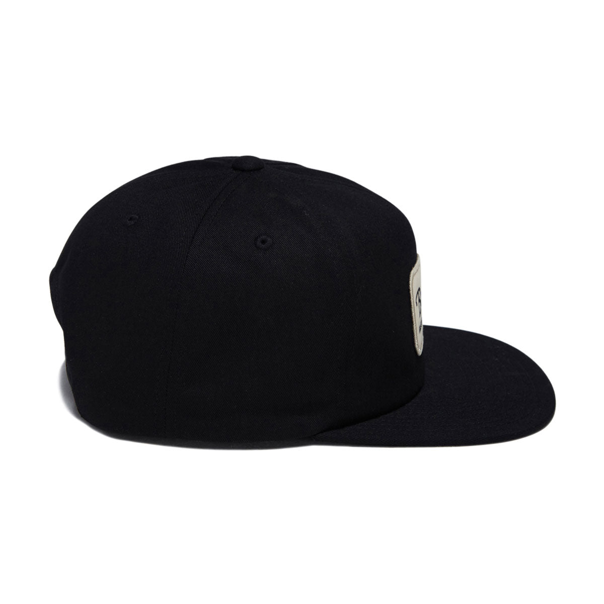 Brixton Grade Snapback Hat - Black/Off White image 4
