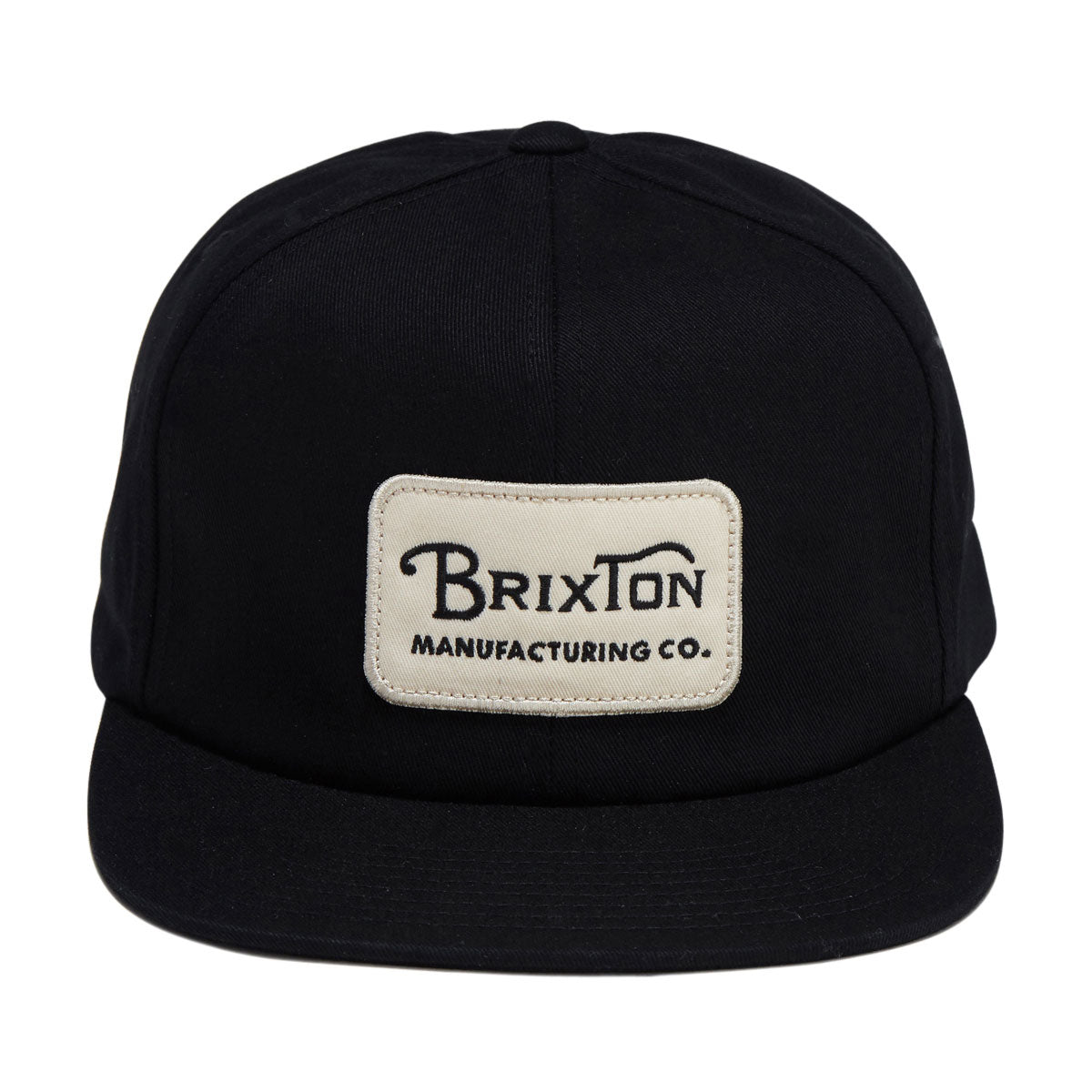 Brixton Grade Snapback Hat - Black/Off White image 5