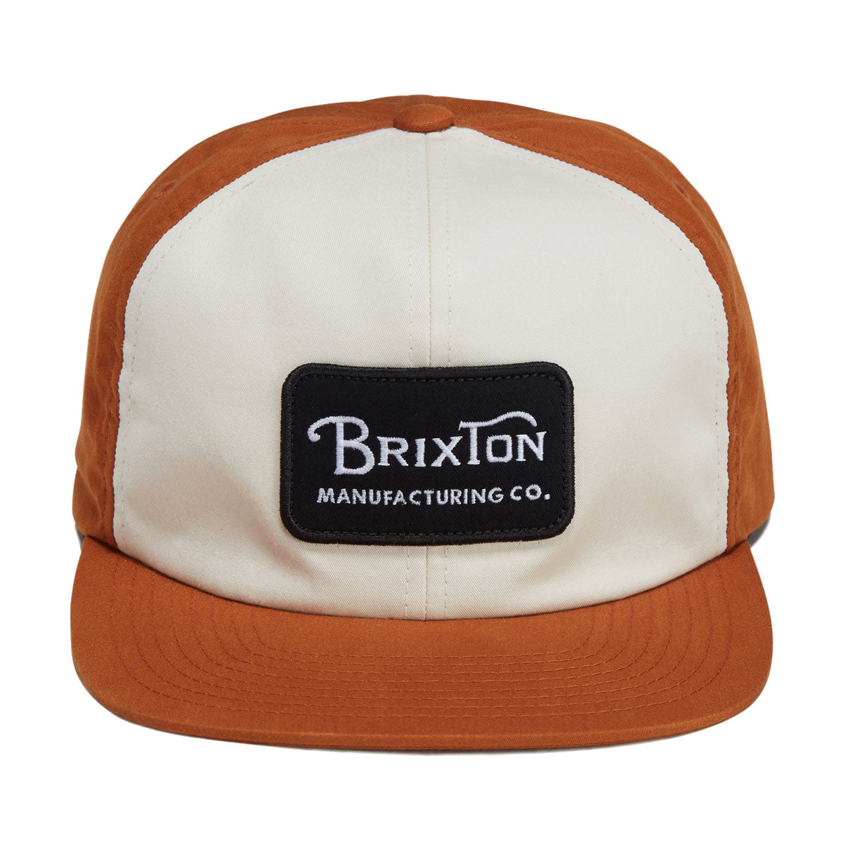 Brixton Grade Snapback Hat - Whitecap/Caramel image 5
