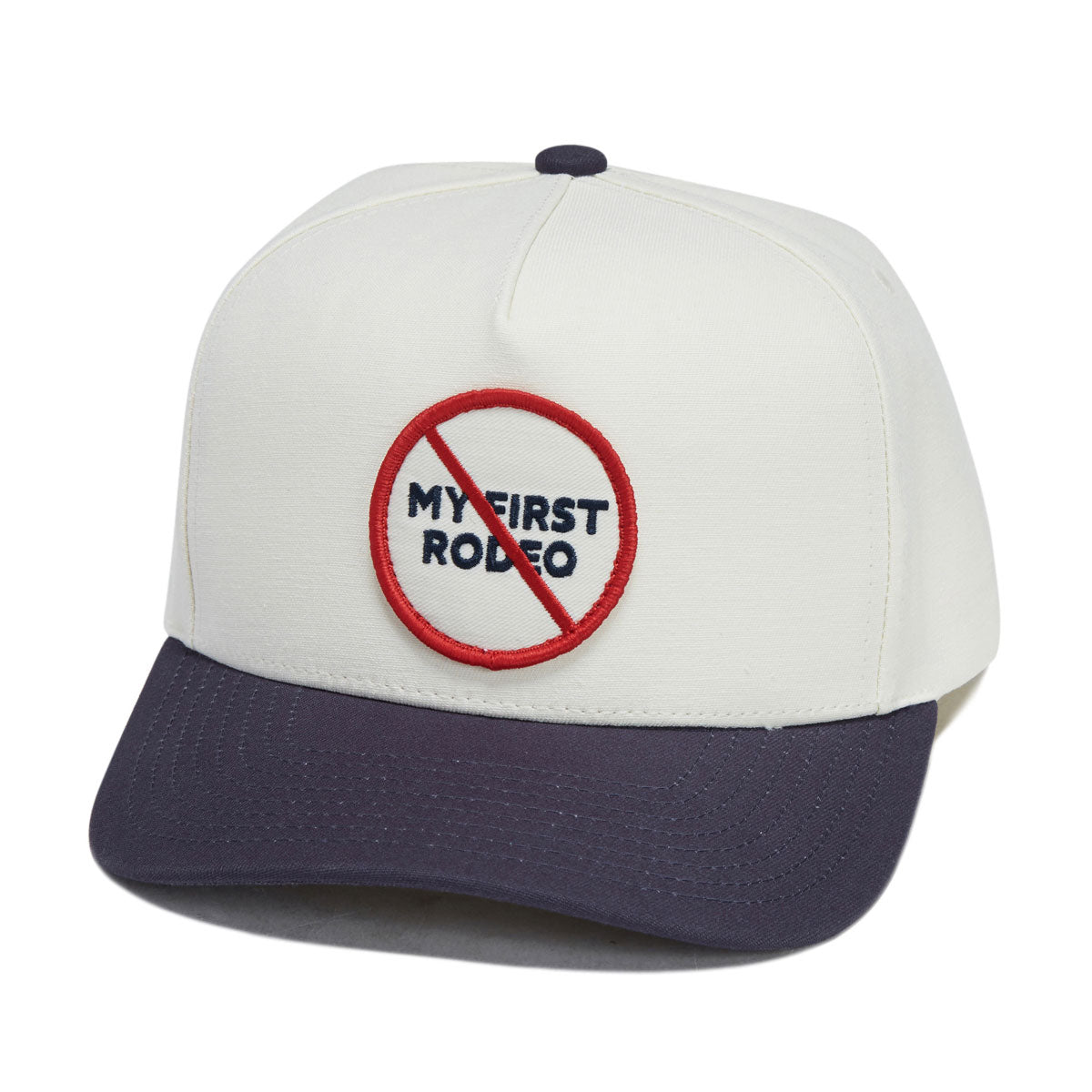 Brixton First Rodeo Snapback Hat - Whitecap/Navy image 1