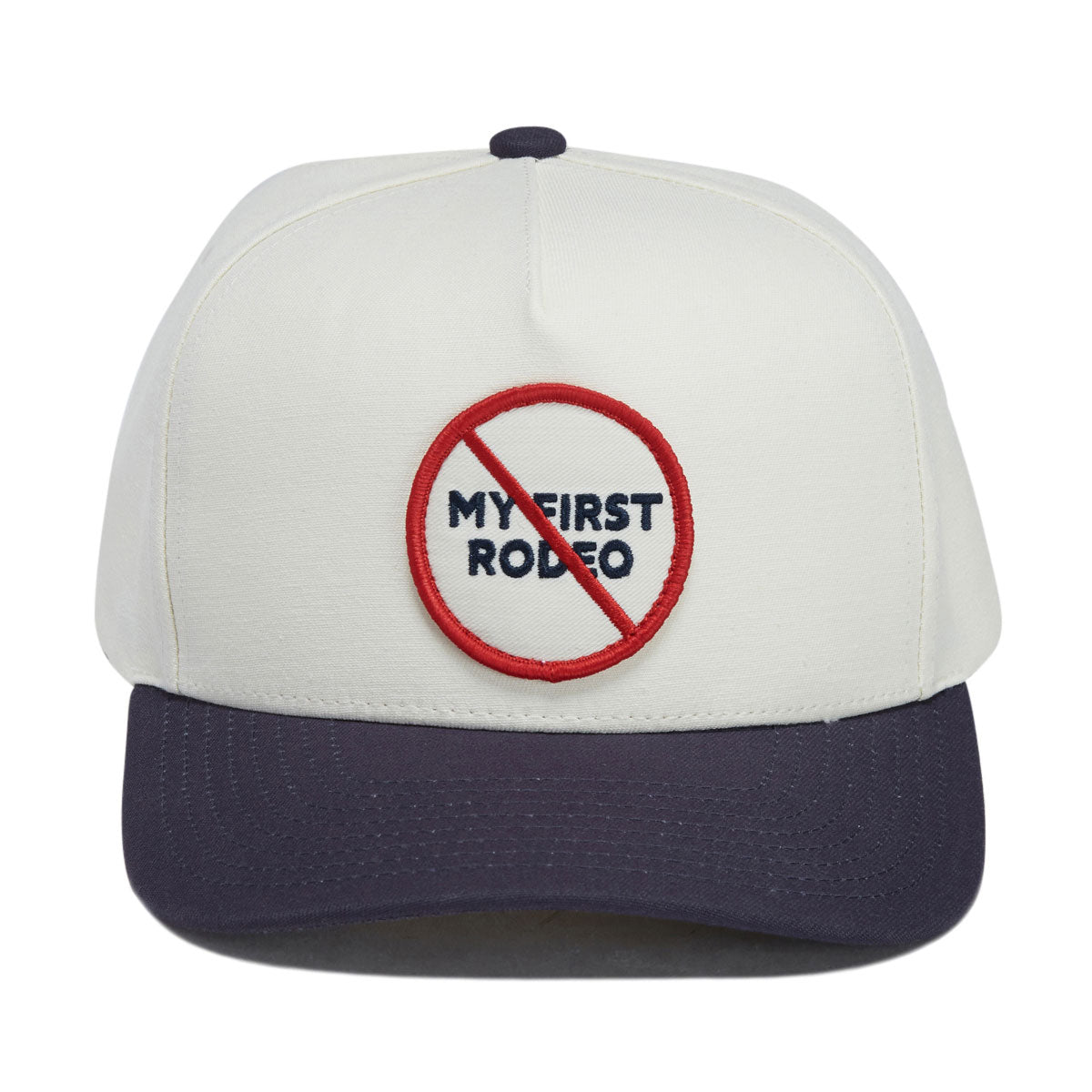 Brixton First Rodeo Snapback Hat - Whitecap/Navy image 5
