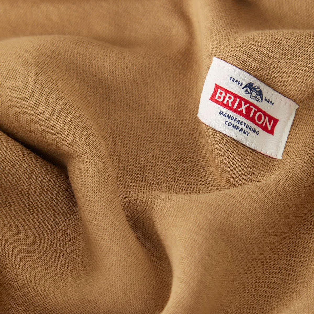 Brixton Trademark Hoodie - British Khaki image 3