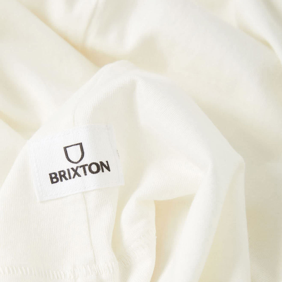 Brixton Baseline Pocket T-Shirt - Off White Vintage Wash image 4