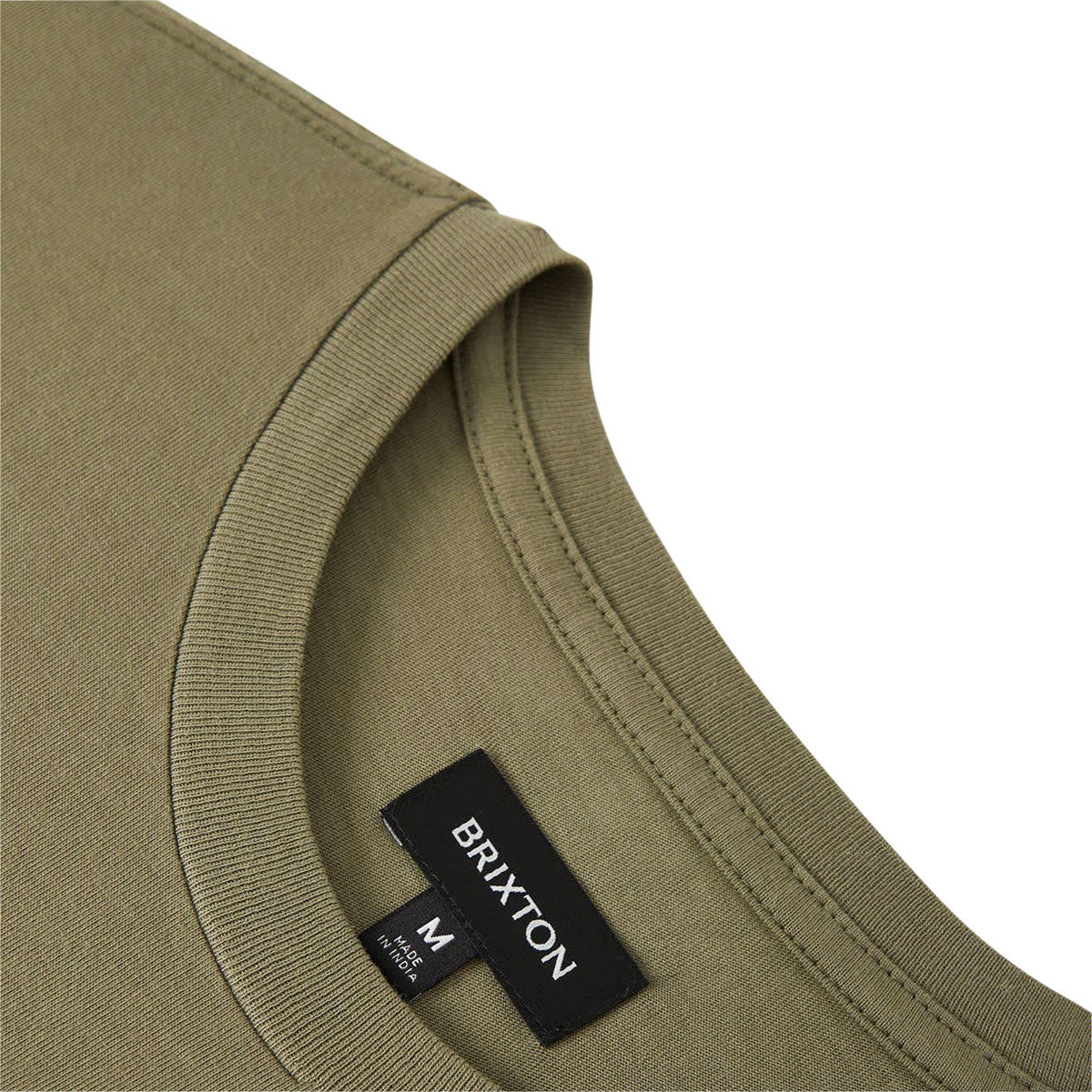 Brixton Baseline Pocket T-Shirt - Olive Surplus Vintage Wash image 3