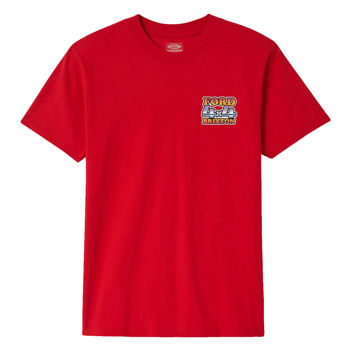 Brixton x Ford 4x4 Chrome T-Shirt - Rangoon Red image 1
