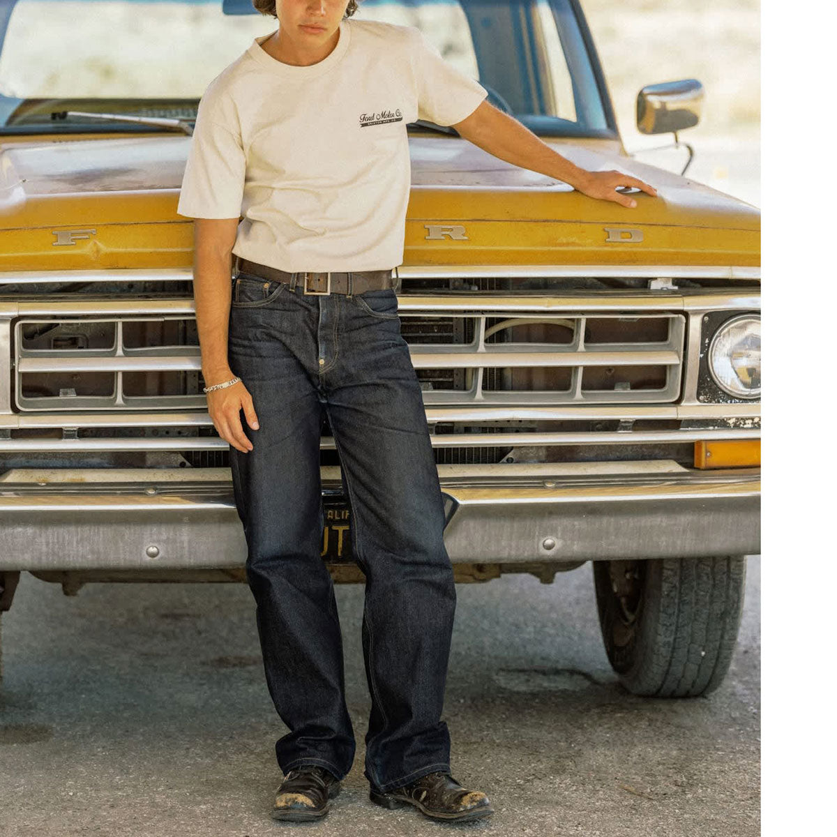 Brixton x Ford 71 Pickup T-Shirt - Wimbledon White image 5
