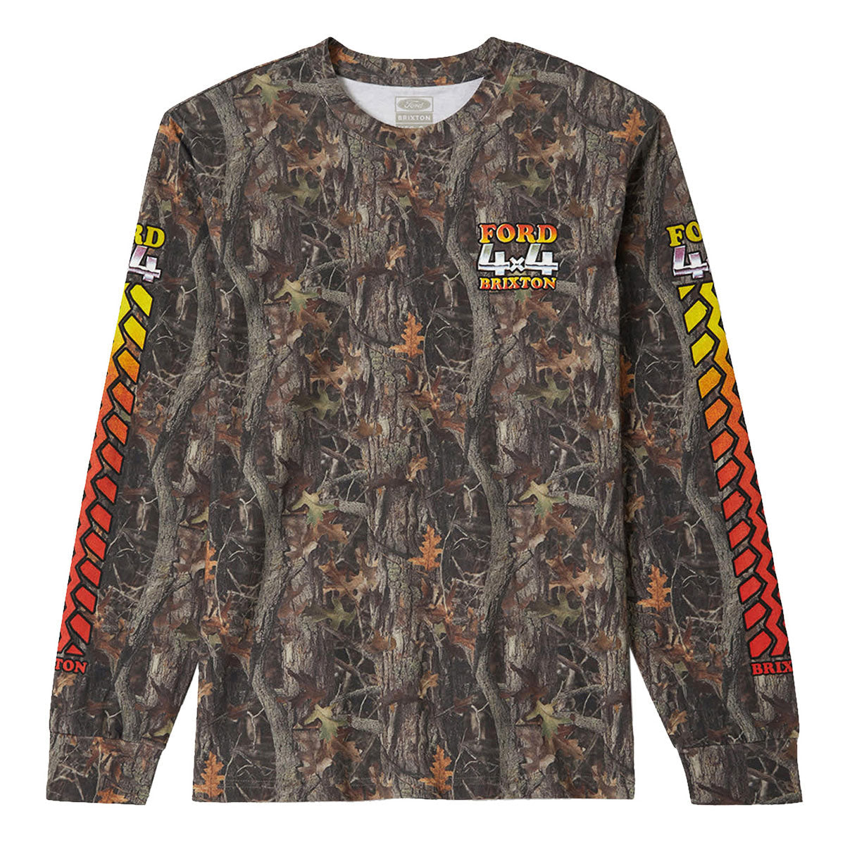 Brixton x Ford 4x4 Chrome Long Sleeve T-Shirt - Boxwood Green image 1