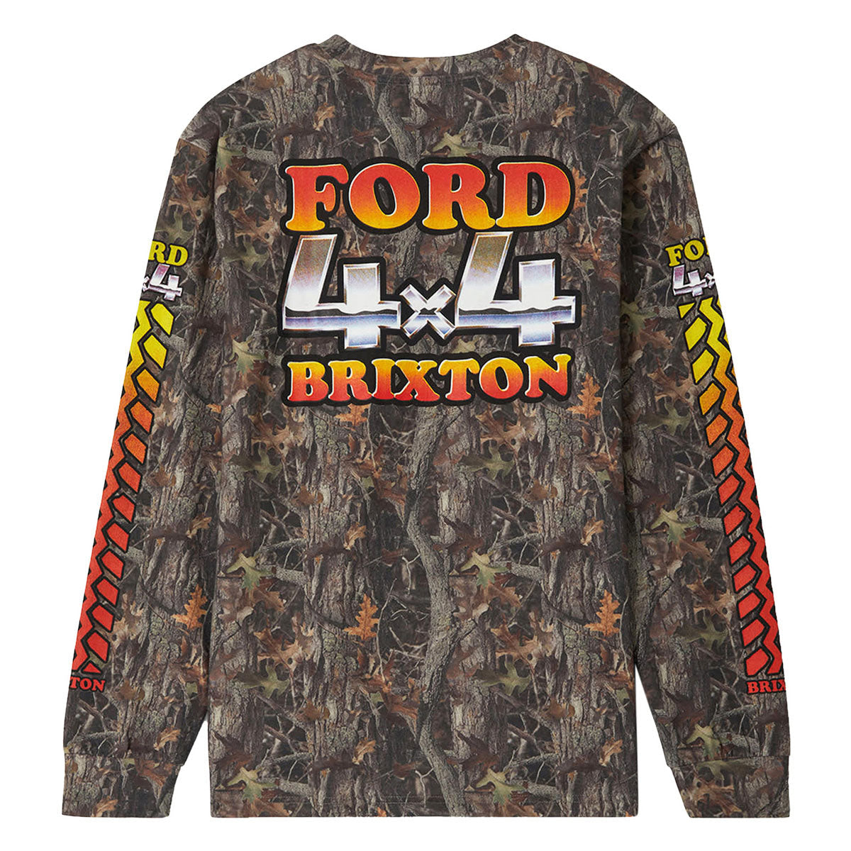Brixton x Ford 4x4 Chrome Long Sleeve T-Shirt - Boxwood Green image 2