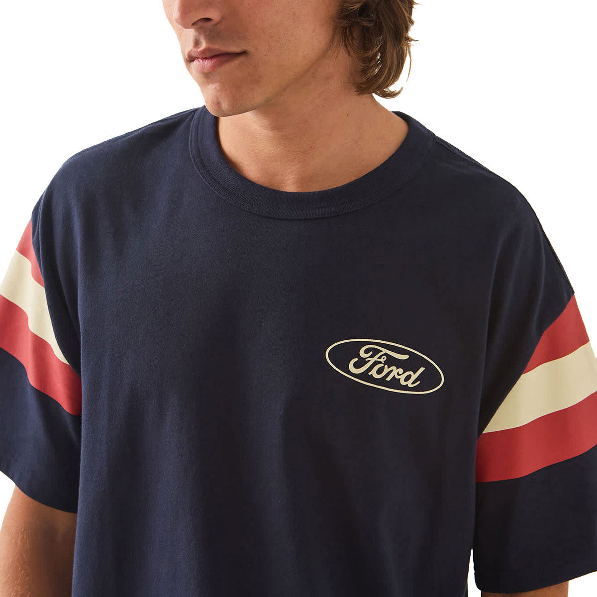 Brixton x Ford Built Tough Jersey Shirt - American Navy image 4