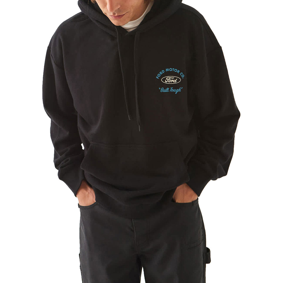 Brixton x Ford Built Tough 4x4 Hoodie - Burnt Rubber image 3