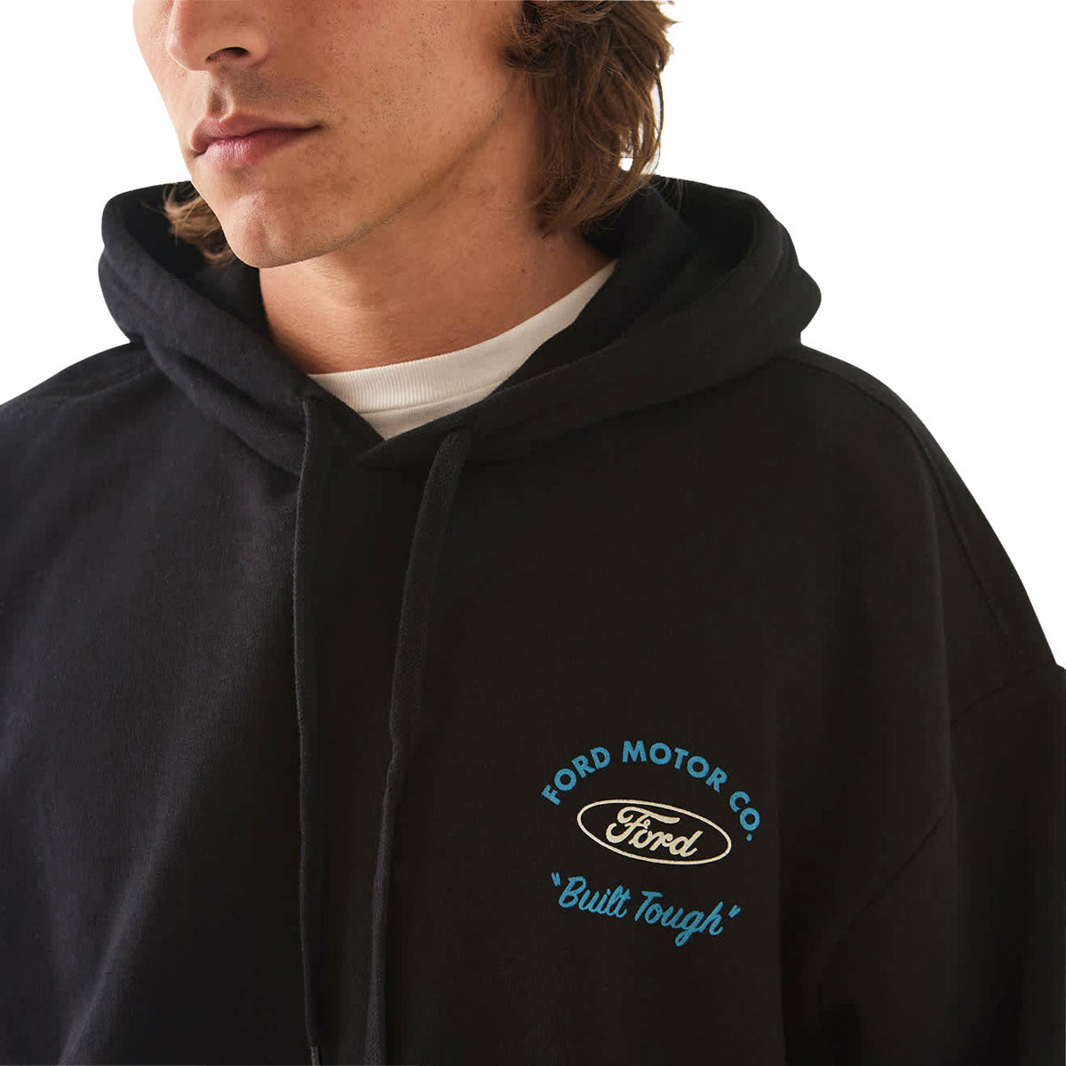 Brixton x Ford Built Tough 4x4 Hoodie - Burnt Rubber image 5