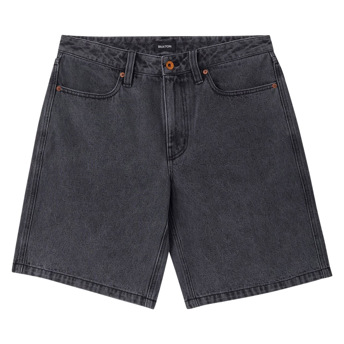 Brixton Relaxed Shorts - Washed Black Denim image 1