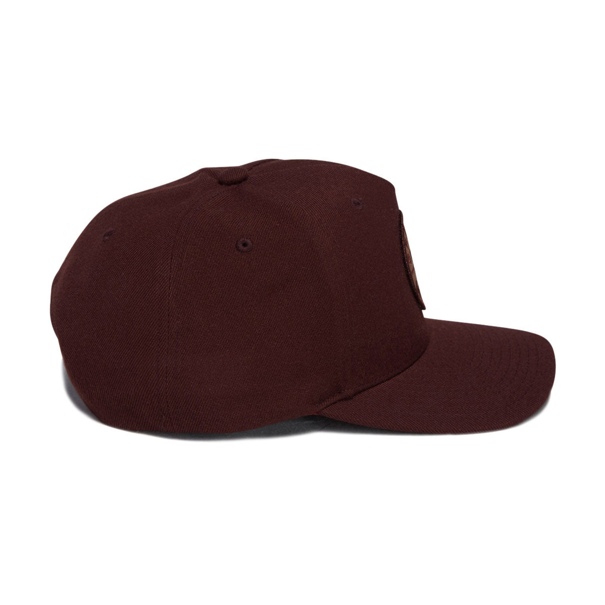 Brixton Crest C Mp Snapback Hat - Dark Brick/Brown image 4