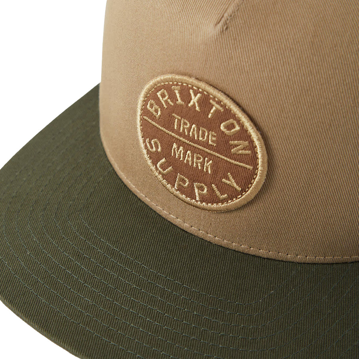 Brixton Oath Mp Trucker Hat - Khaki/Dark Olive image 3